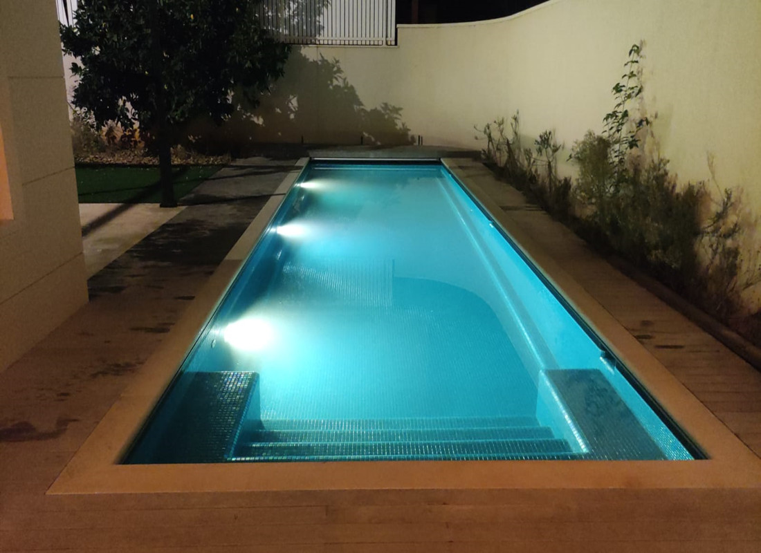170mm 10W 12W 18W LED Mini Reisin Filled Underwater Swimming Pool